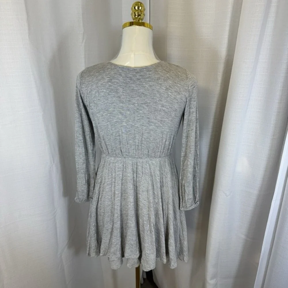 POLO Ralph Lauren Girl's Polka Dot Fit & Flare Dress‎ Grey Preppy Babydoll Large